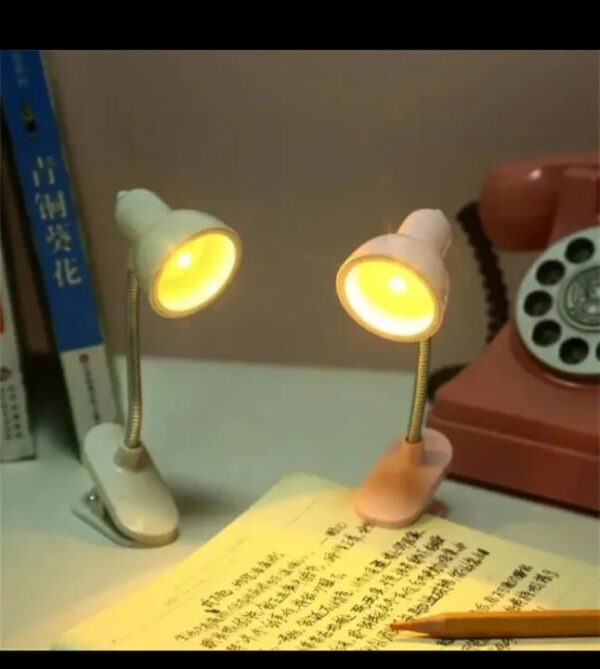 Mini Studying Lamp Mini Book Light With Clip Portable Led Reading Lamp Travel Bedroom Night Light Night Lights Eye Protections - Image 3