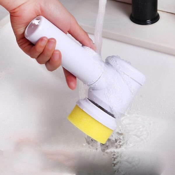 Wireless Electric Cleaning Brush Set 5-In-1 Handheld Bathtub Brush Kitchen Bathroom Sink Cleaning Tool Profess Cleaning Brushs - Image 2