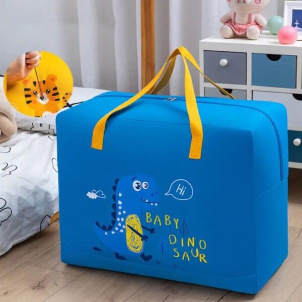 Blue Color Baby Dinosaur Cloth Organizer and Storage Box - Image 2