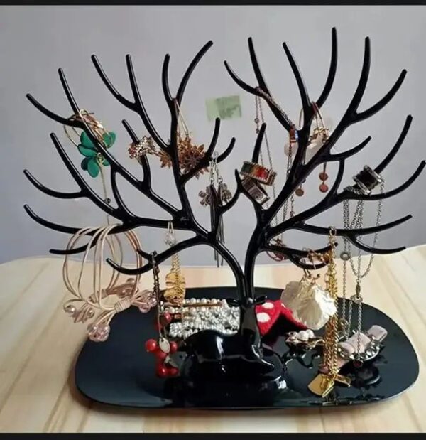 Deer Earrings Necklace Ring Pendant Bracelet Jewelry Display Stand Tray Storage Racks - Image 3