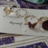 Antique Plated Artificial Stones Rings Set - Image 3