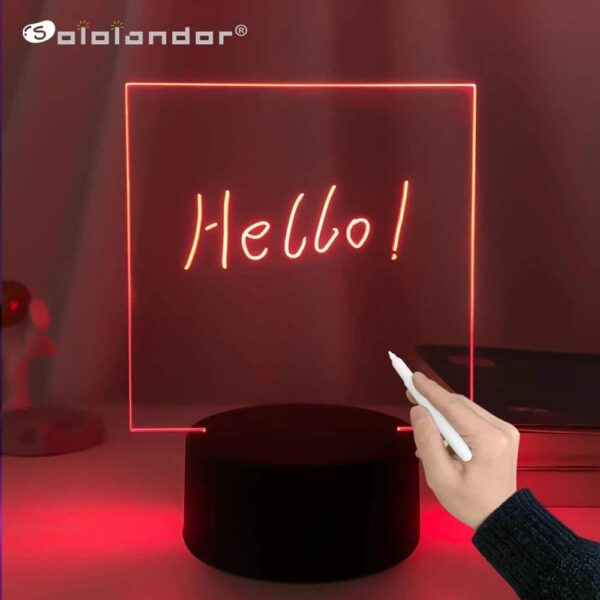 LED notesboad writing base