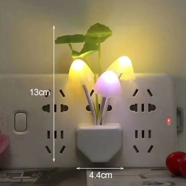 Mushroom Wall Light-control Sensor Night Light Induction Dream Fung Mushroom Lamp Home Bedroom Decoration - Image 3