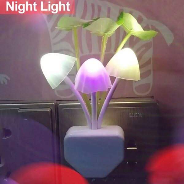 Mushroom Wall Light-control Sensor Night Light Induction Dream Fung Mushroom Lamp Home Bedroom Decoration - Image 5