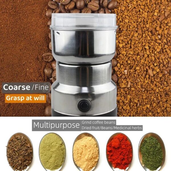 Mini Electric Grinder Stainless Steel Coffee Grinder For Coffee beans, Spices, Masala Grinder Machine 220V - Image 3