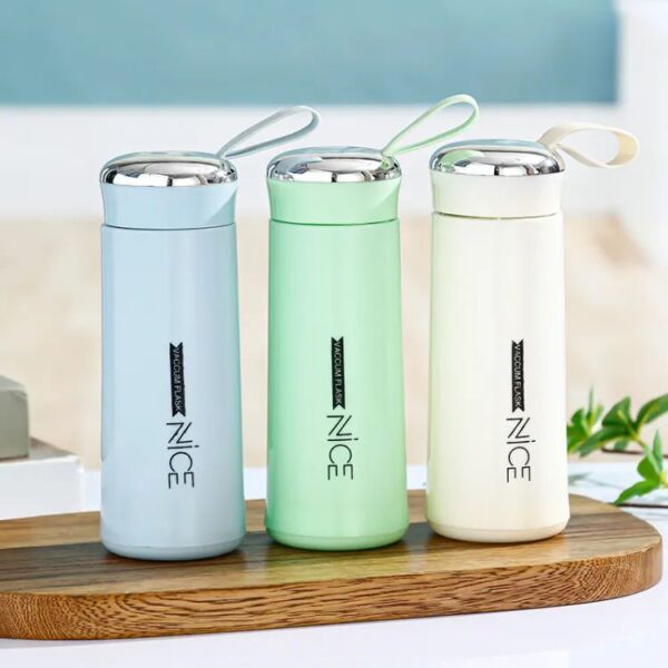 Nice Glass Water Bottles Natural BPA Free Eco Friendly Reusable Refillable Water Glass Water Bottles Wide Mouth Liquid Storage Leak Proof Caps Perfect For Travel and Storing Beverages Juice Smoothies Tea 450ml Multicolor