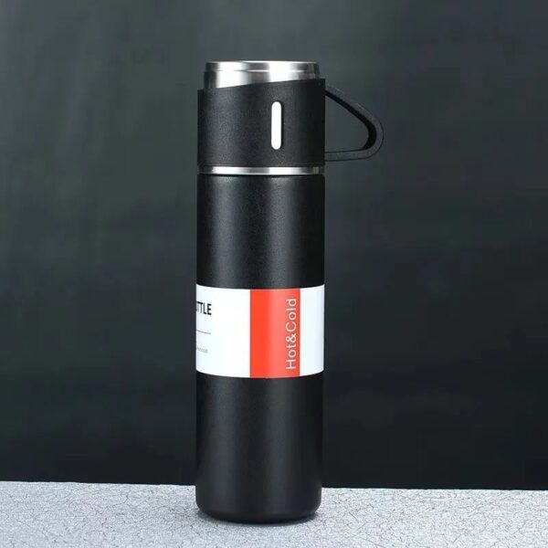 Vacuum Flask Set 500ml 12 Hour Lasting Hot & Cool 304 Steel Body - Image 2